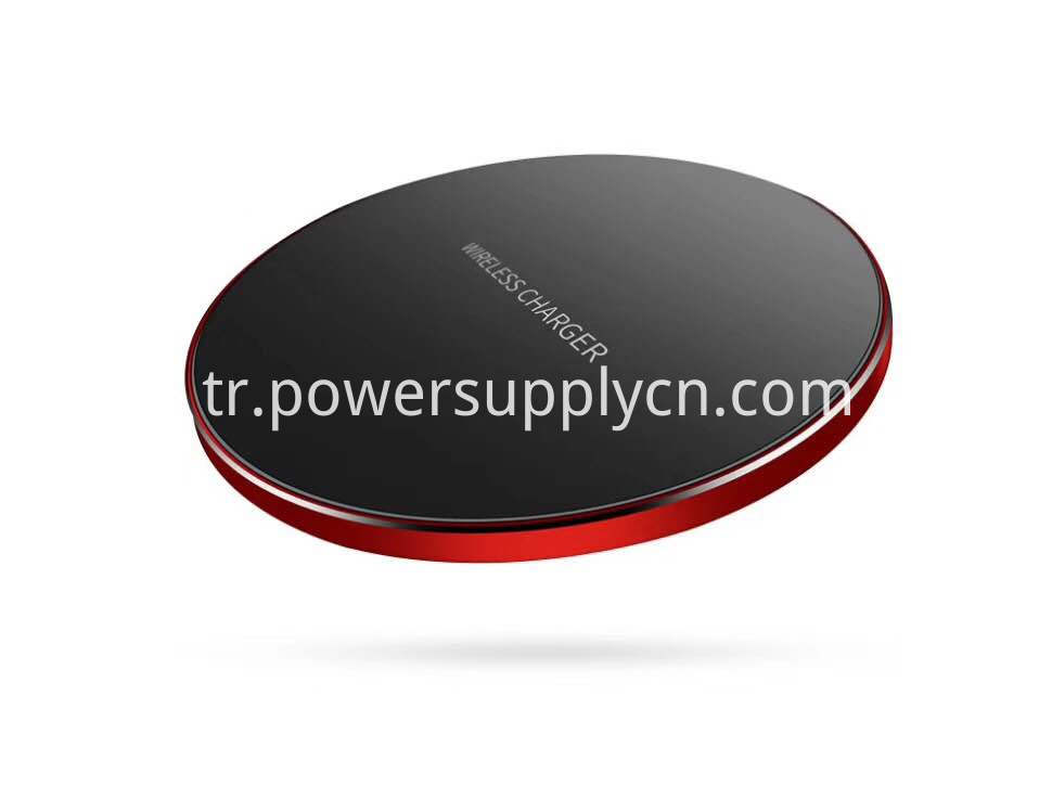 Süper Ince 4 95mm Alüminyum Alaşım 10 w Kablosuz Şarj High End Metal Kabuk Hızlı Kablosuz Şarj Pedi Super Slim 4 95mm Aluminium Alloy 10w Wireless Charger High End Metal Shell Fast Wireless Charging Pad